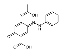 4-acetamido-6-oxo-3-(phenylhydrazinylidene)cyclohexa-1,4-diene-1-carboxylic acid结构式