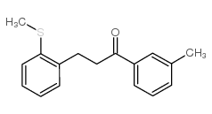 3'-METHYL-3-(2-THIOMETHYLPHENYL)PROPIOPHENONE structure