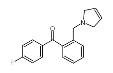 4'-FLUORO-2-(3-PYRROLINOMETHYL) BENZOPHENONE结构式