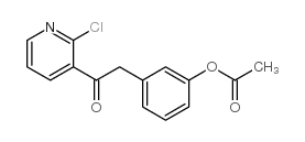 3-acetoxybenzyl 2-chloro-3-pyridyl ketone结构式