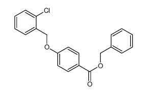 benzyl 4-[(2-chlorophenyl)methoxy]benzoate结构式