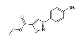 3-(4-Amino-phenyl)-isoxazole-5-carboxylic acid ethyl ester Structure