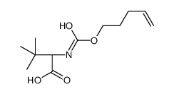 (2S)-3,3-dimethyl-2-(pent-4-enoxycarbonylamino)butanoic acid Structure