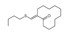 2-(butylsulfanylmethylidene)cyclododecan-1-one Structure