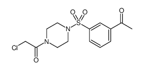 Ethanone, 1-[4-[(3-acetylphenyl)sulfonyl]-1-piperazinyl]-2-chloro结构式