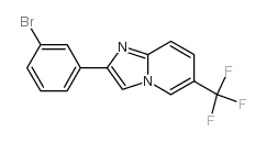 2-(3-bromophenyl)-6-(trifluoromethyl)imidazo[1,2-a]pyridine结构式