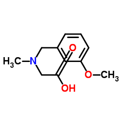 N-(3-Methoxybenzyl)-N-methylglycine结构式