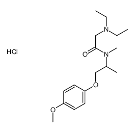 2-(diethylamino)-N-[1-(4-methoxyphenoxy)propan-2-yl]-N-methylacetamide,hydrochloride Structure