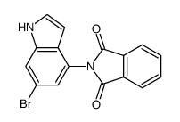 6-bromo-4-phthalimido-1H-indole Structure