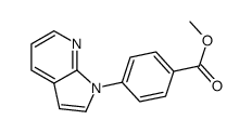 methyl-4-(1H-pyrrolo[2,3-b]pyridin-1-yl)benzoate Structure