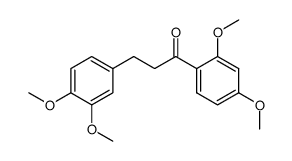 1-(2,4-dimethoxyphenyl)-3-(3,4-dimethoxyphenyl)propan-1-one Structure