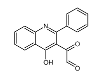 (4-hydroxy-2-phenyl-[3]quinolyl)-glyoxal结构式