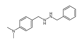 4-[(2-benzylhydrazinyl)methyl]-N,N-dimethylaniline结构式