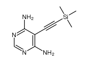 4,6-diamino-5-trimethylsilylethynylpyrimidine结构式