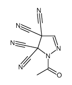 2-acetylpyrazole-3,3,4,4-tetracarbonitrile结构式