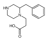 3-(2-benzylpiperazin-1-yl)propanoic acid Structure