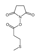 (2,5-dioxopyrrolidin-1-yl) 3-methylsulfanylpropanoate结构式