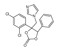 (4S,5R)-4-(2,4-dichlorophenyl)-4-(imidazol-1-ylmethyl)-5-phenyl-1,3-dioxolan-2-one结构式