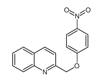 2-[(4-nitrophenoxy)methyl]quinoline Structure