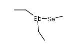 diethyl(methylselanyl)stibine Structure