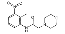 N-(2-methyl-3-nitrophenyl)-2-morpholinoacetamide Structure