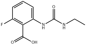 2-[(ethylcarbamoyl)amino]-6-fluorobenzoic acid Structure
