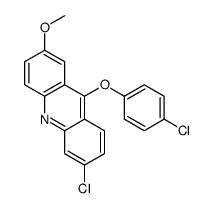 6-chloro-9-(4-chlorophenoxy)-2-methoxyacridine Structure