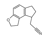 (S)-2-(2,6,7,8-四氢-1H-茚并[5,4-B]呋喃-8-基)乙腈结构式