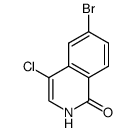 6-Bromo-4-chloroisoquinolin-1(2H)-one结构式