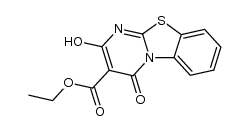 ethyl 2-hydroxy-4-oxo-4H-benzo[4,5]thiazolo[3,2-a]pyrimidine-3-carboxylate Structure