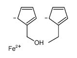 cyclopenta-2,4-dien-1-ylmethanol,5-ethylcyclopenta-1,3-diene,iron(2+)结构式