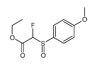 ethyl 2-fluoro-2-(4-methoxyphenyl)sulfinylacetate Structure