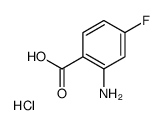 2-amino-4-fluorobenzoic acid,hydrochloride结构式