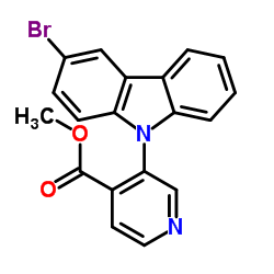 Methyl 3-(3-bromo-9H-carbazol-9-yl)isonicotinate Structure