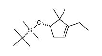 (S)-tert-butyl((3-ethyl-2,2-dimethylcyclopent-3-en-1-yl)oxy)dimethylsilane Structure