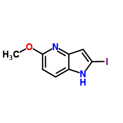 2-Iodo-5-methoxy-1H-pyrrolo[3,2-b]pyridine Structure