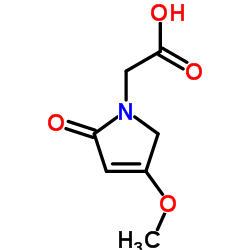 (4-Methoxy-2-oxo-2,5-dihydro-1H-pyrrol-1-yl)acetic acid结构式