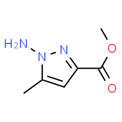 1H-Pyrazole-3-carboxylicacid,1-amino-5-methyl-,methylester(9CI) structure