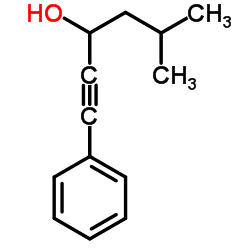 5-Methyl-1-phenyl-1-hexyn-3-ol Structure