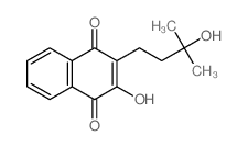 1,4-Naphthalenedione,2-hydroxy-3-(3-hydroxy-3-methylbutyl)- structure