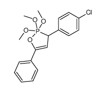 3-(4-chlorophenyl)-2,2,2-trimethoxy-5-phenyl-2,3-dihydro-1,25-oxaphosphole Structure