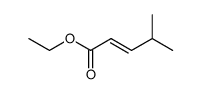 (E)-乙基-4-甲基戊-2-烯酯结构式