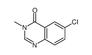 6-chloro-3-methylquinazolin-4-one结构式