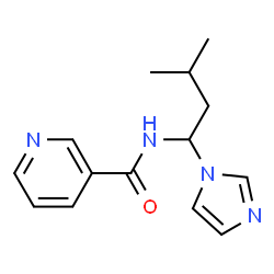 N-(1-Imidazol-1-yl-3-methyl-butyl)-nicotinamide结构式