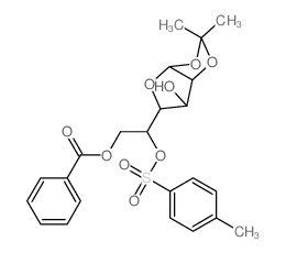a-D-Glucofuranose,1,2-O-(1-methylethylidene)-, 6-benzoate 5-(4-methylbenzenesulfonate) Structure