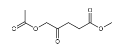 methyl 4-oxo-5-acetoxyvalerate Structure