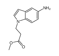 METHYL 3-(5-AMINO-1H-INDOL-1-YL)PROPANOATE Structure