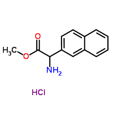 Methyl amino(2-naphthyl)acetate hydrochloride (1:1)结构式