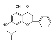 (2S)-8-(dimethylaminomethyl)-5,7-dihydroxy-2-phenyl-chroman-4-one Structure