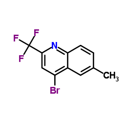 4-Bromo-6-methyl-2-(trifluoromethyl)quinoline Structure